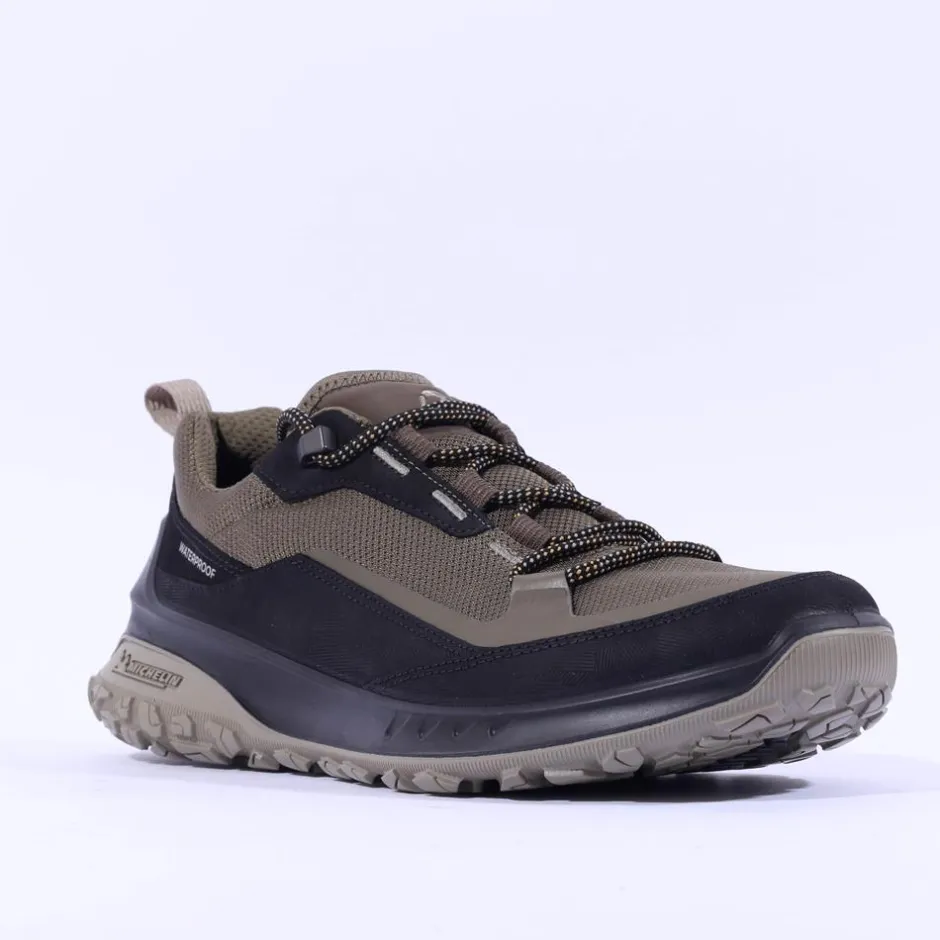 Ecco Men Ult-Trn Waterproof Hiking Shoe - Black Green