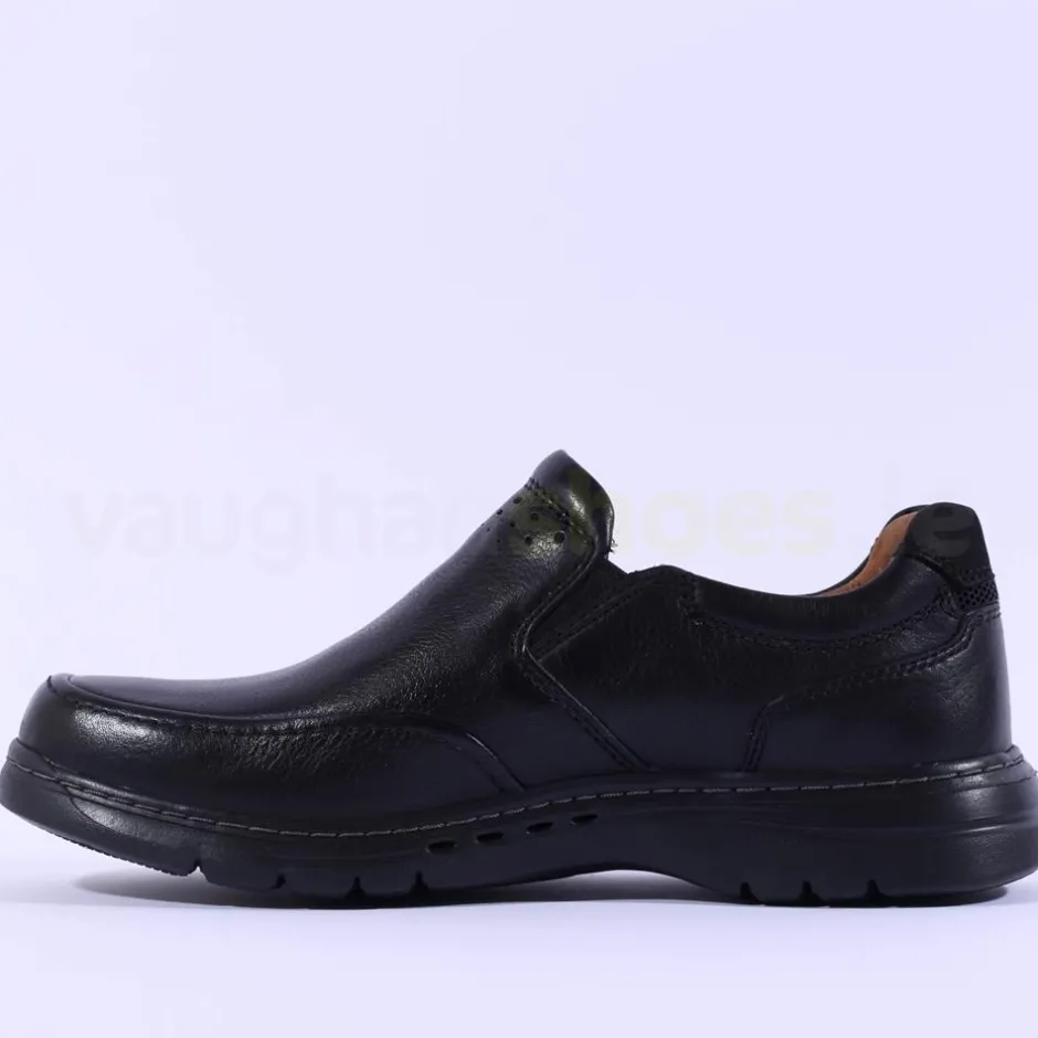 Clarks Men Un Brawley Step - Black Leather