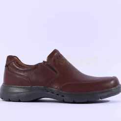 Clarks Men Un Brawley Step - Mahogany Leather