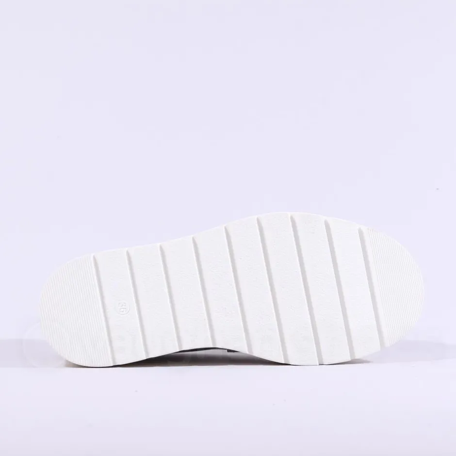 Women Marco Moreo Vale Stud Slip On Wedge - Beige Patent