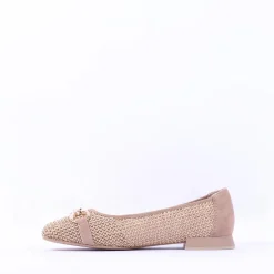 Women Caprice Vanny Low Heel Weave Loafer - Bark