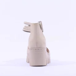 Women Rieker Velcro Ankle Strap Sandal - Beige