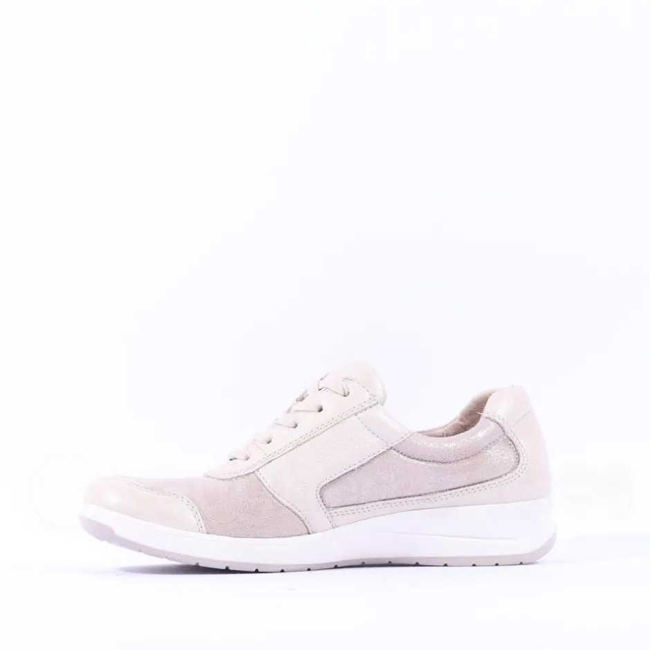 Women Caprice Vera Side Zip Comfort Shoe - Pearl Combi