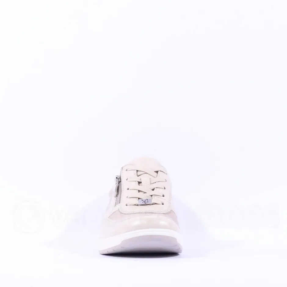 Women Caprice Vera Side Zip Comfort Shoe - Pearl Combi