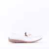 Women Caprice Verena Slip On Deerskin Loafer - White Deerskin