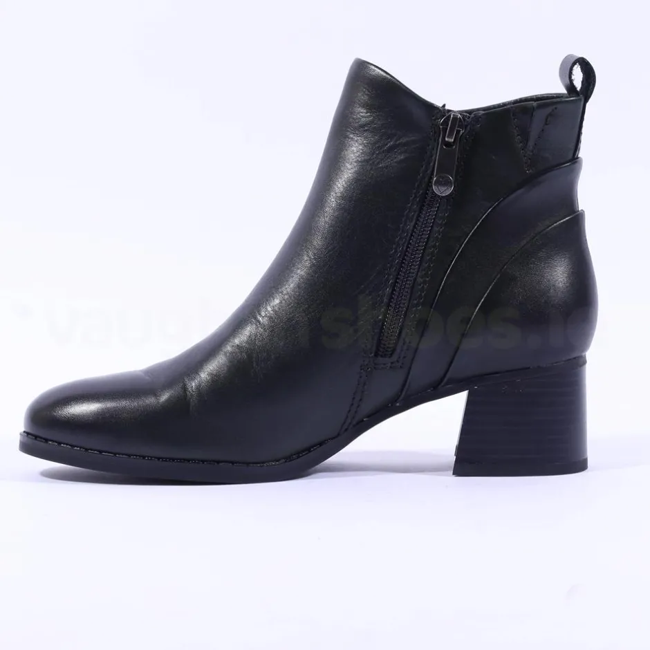 Women Marco Tozzi Vindoli Block Heel Ankleboot - Forest Leather
