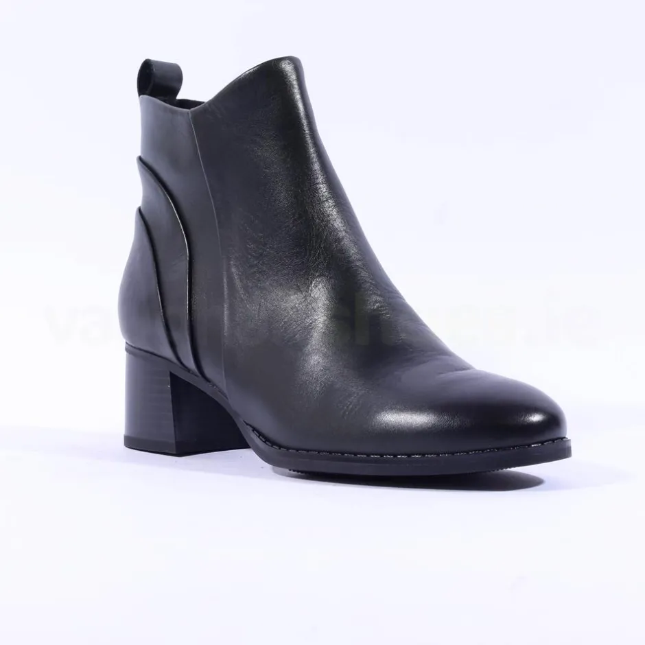 Women Marco Tozzi Vindoli Block Heel Ankleboot - Forest Leather