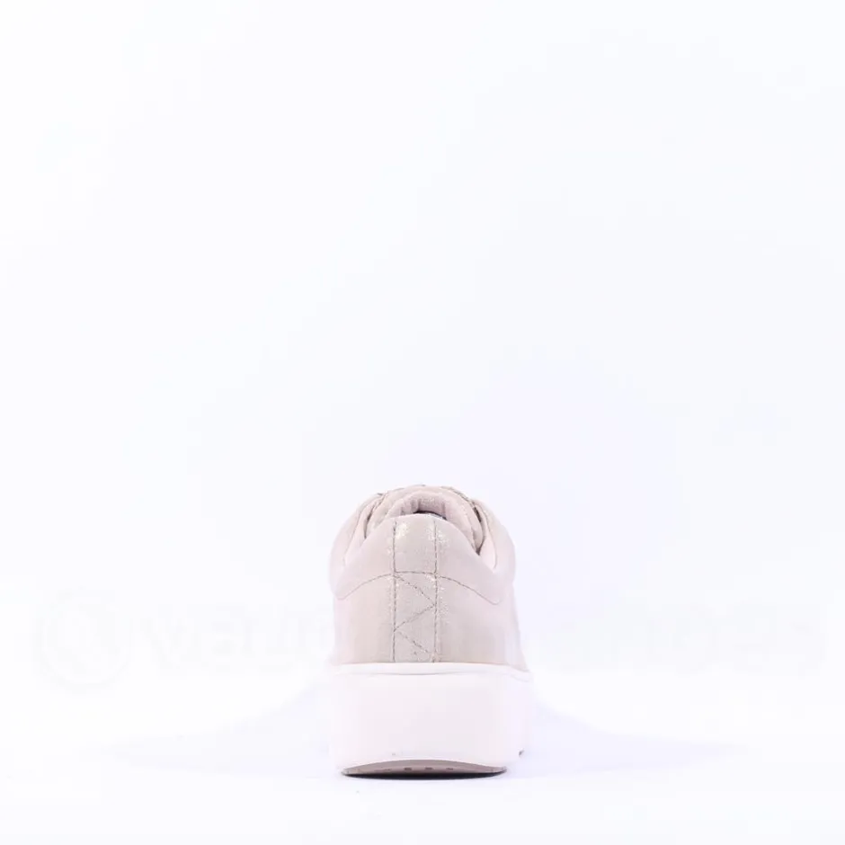 Women Tamaris Violetta Platform Laced Trainer - Champagne