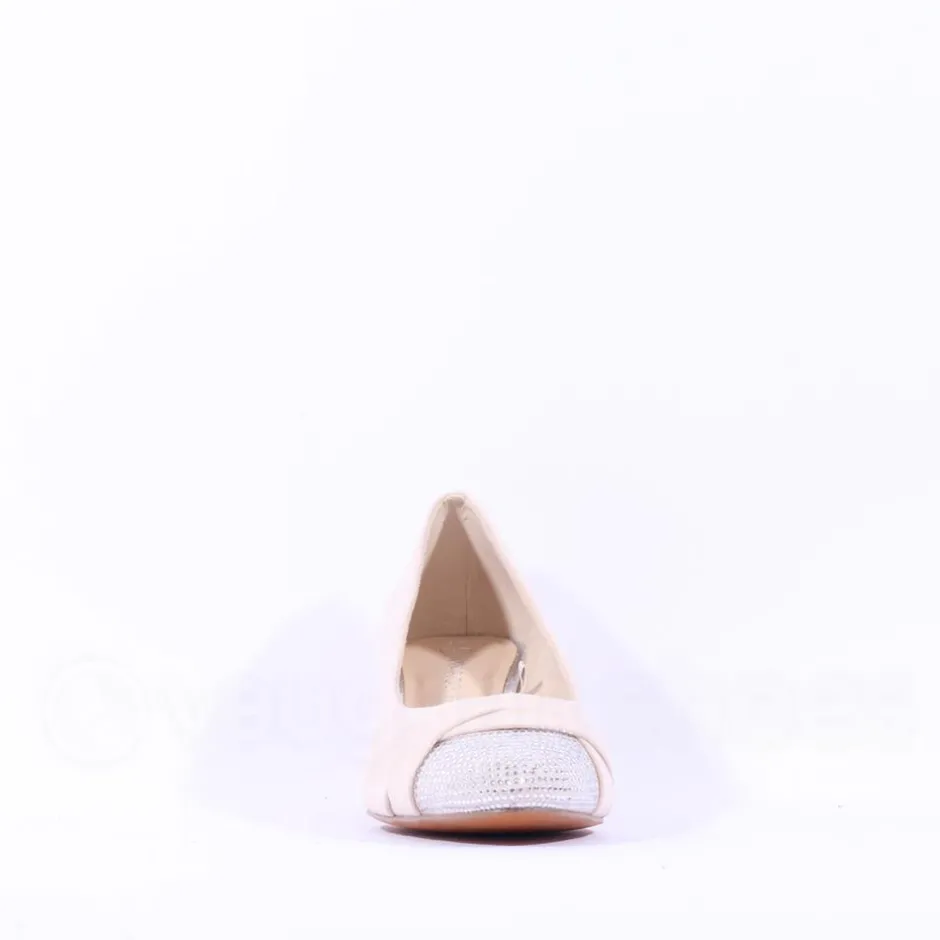 Women Marco Tozzi Walki Diamante Toe Heel - Cream