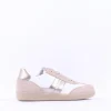 Women Gabor West Gumsole Laced Trainer - White Beige