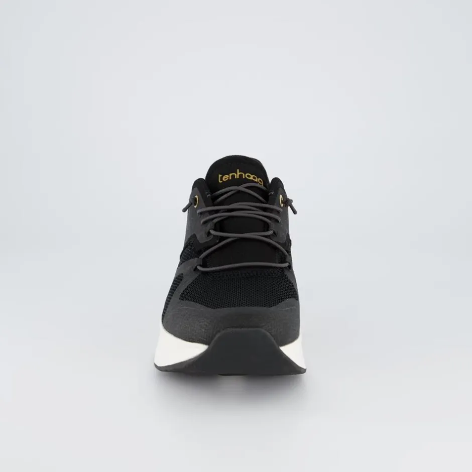 Women Ten Haag Women Elastic Lace Trainer - Black