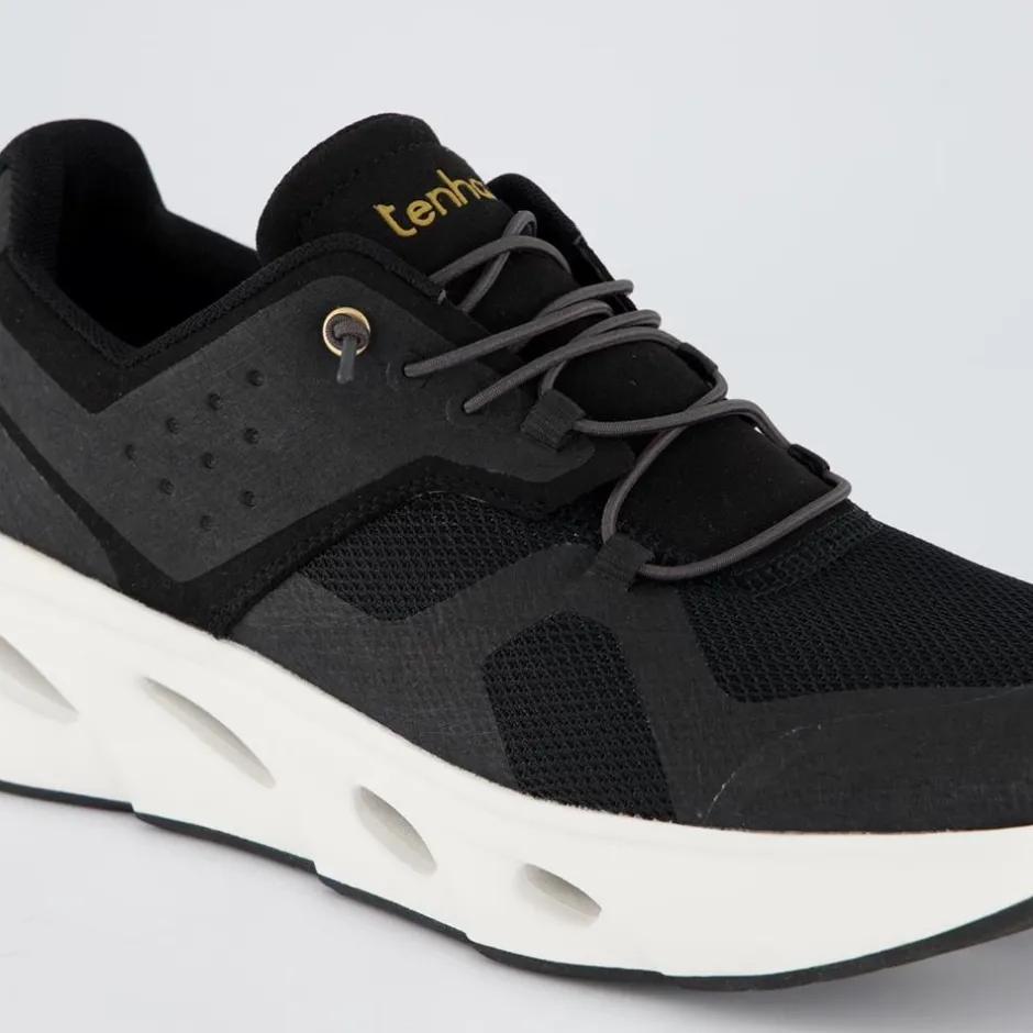 Women Ten Haag Women Elastic Lace Trainer - Black