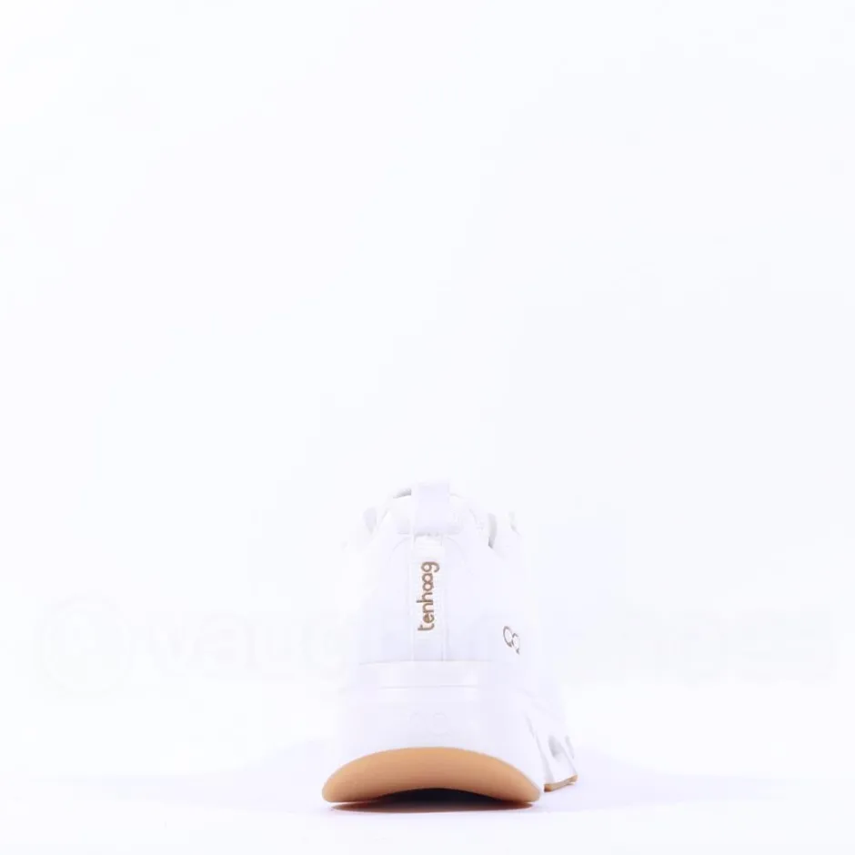Women Ten Haag Women Elastic Lace Trainer - White