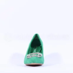 Women Sorento Woodland Classic Brooch Heel - Green