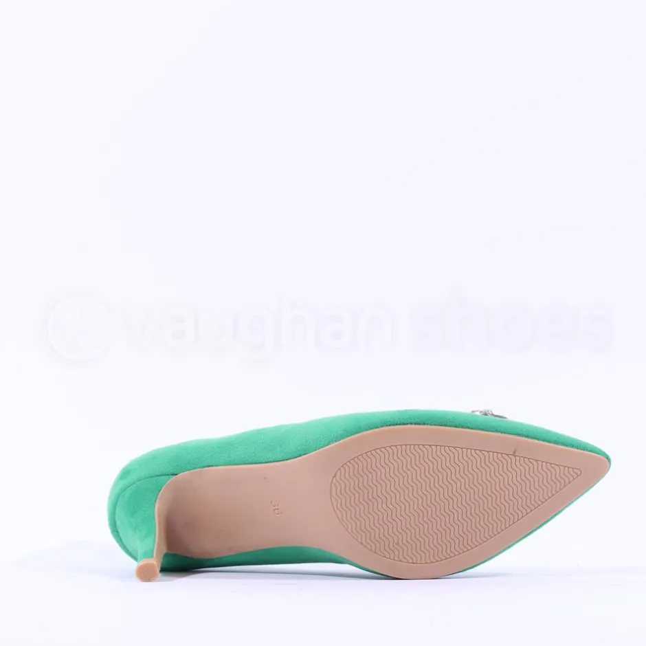 Women Sorento Woodland Classic Brooch Heel - Green