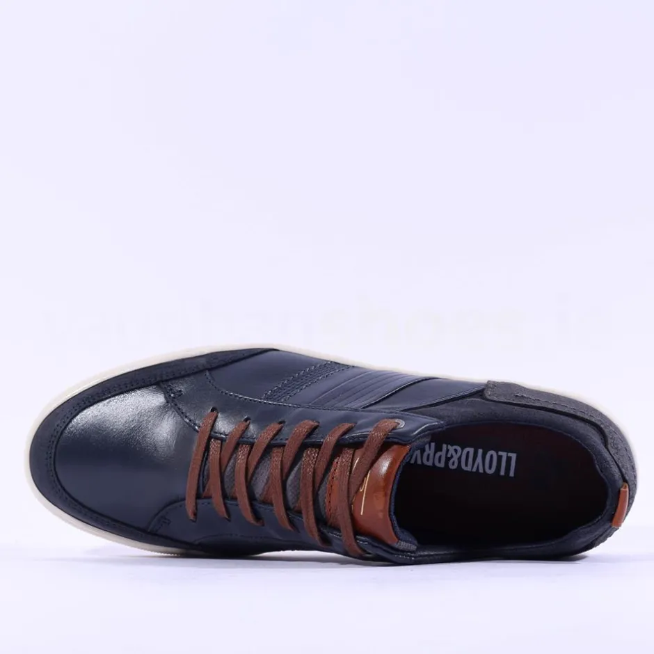 Tommy Bowe X Armstrong Laced Casual Shoe - Navy Leather