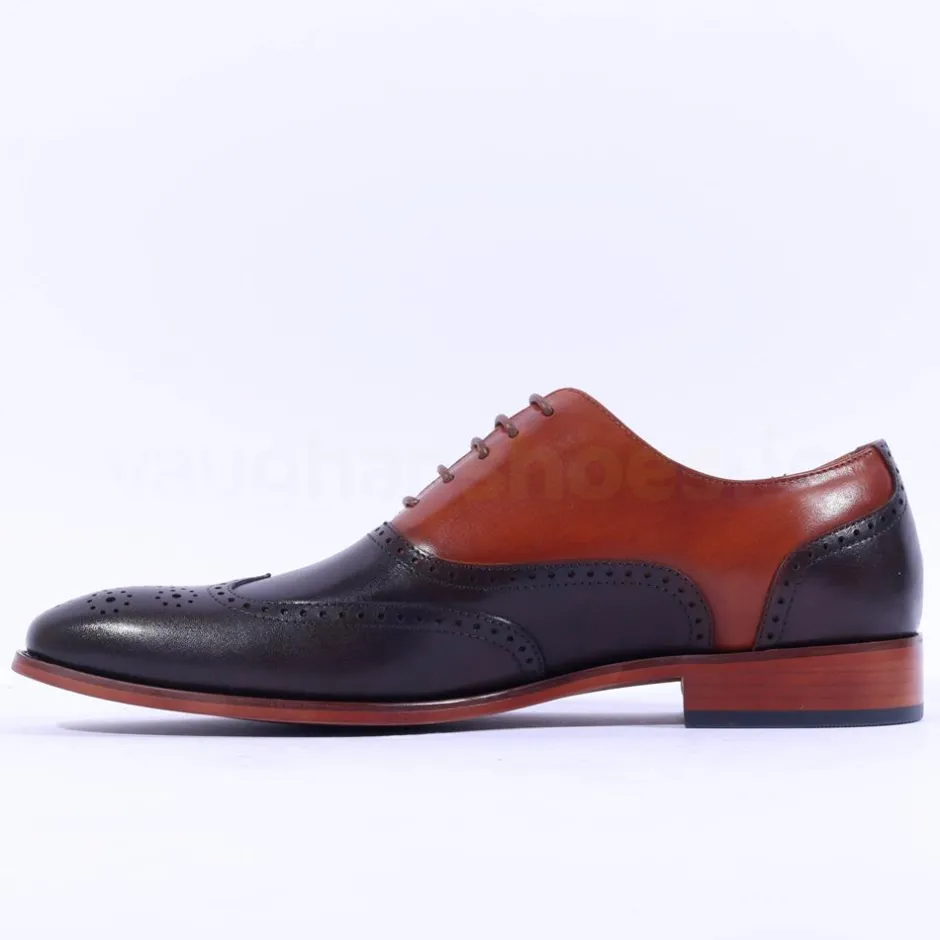 Tommy Bowe X Carbonel Wingtip Oxford - Cognac Combi