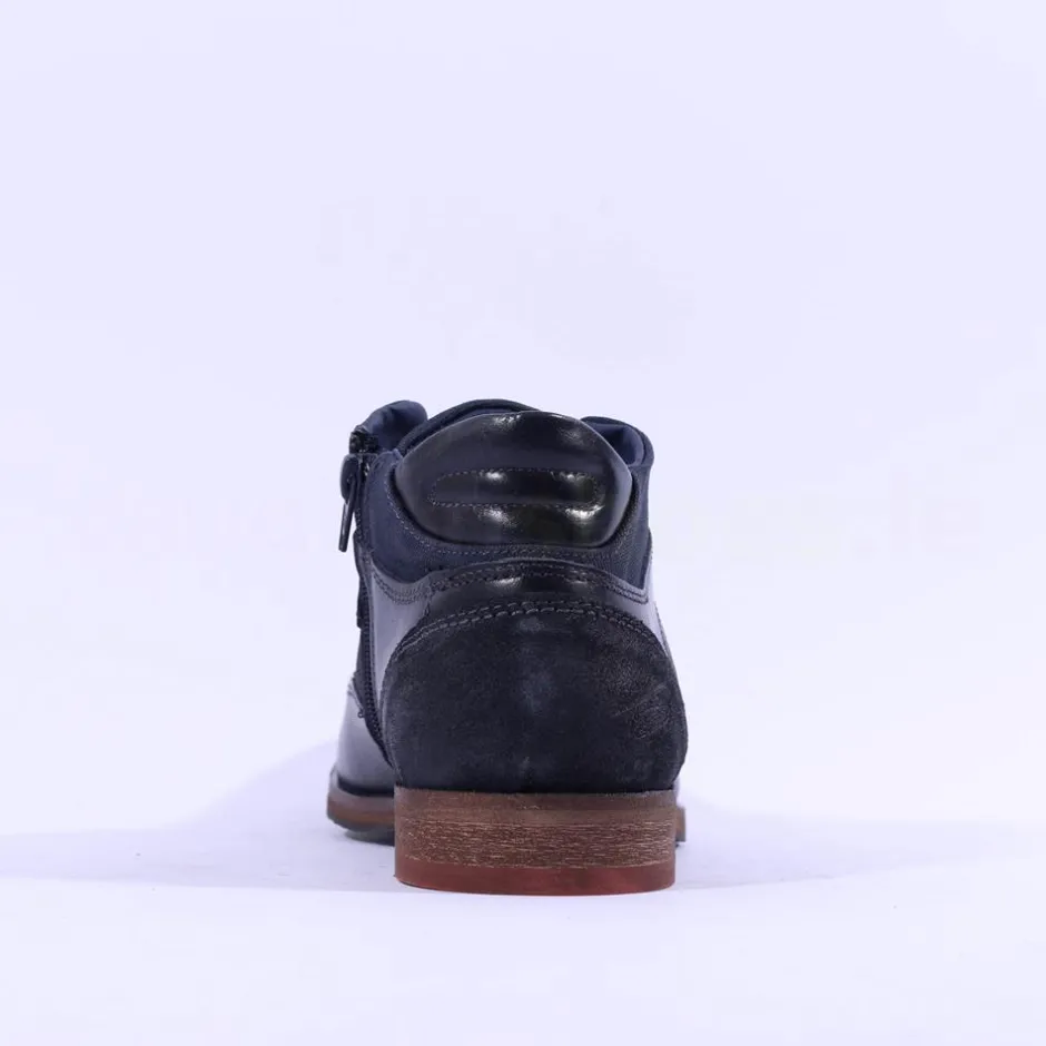 Tommy Bowe X Hume Laced Mid Boot - Navy Leather