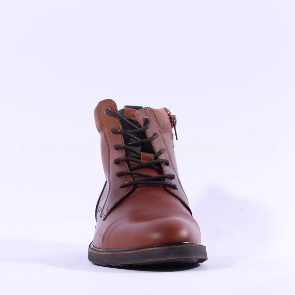 Tommy Bowe X Kolbe Laced Toe Cap Boot - Cognac Leather