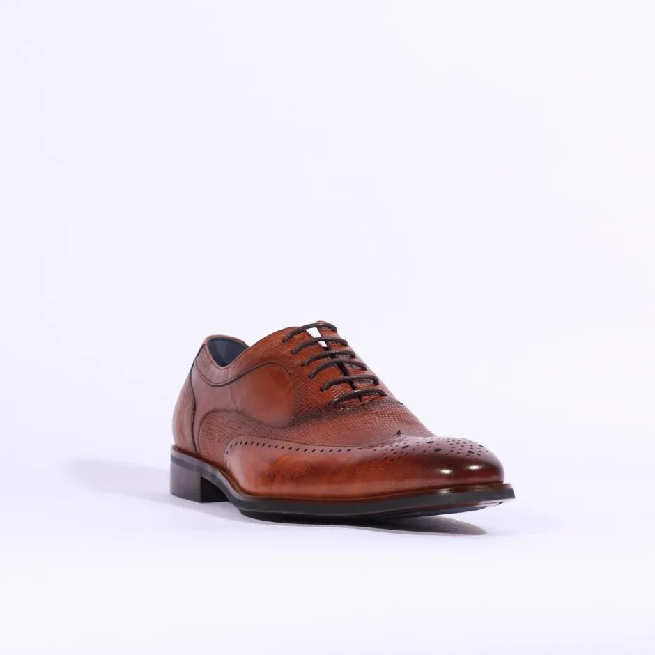 Tommy Bowe X Yarrow Laced Dress Shoe - Cognac Leather
