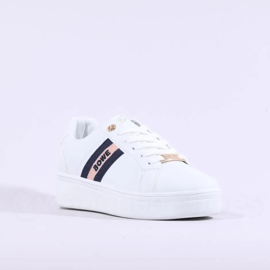 Women Tommy Bowe Ladies Zago Platform Trainer - White Pink