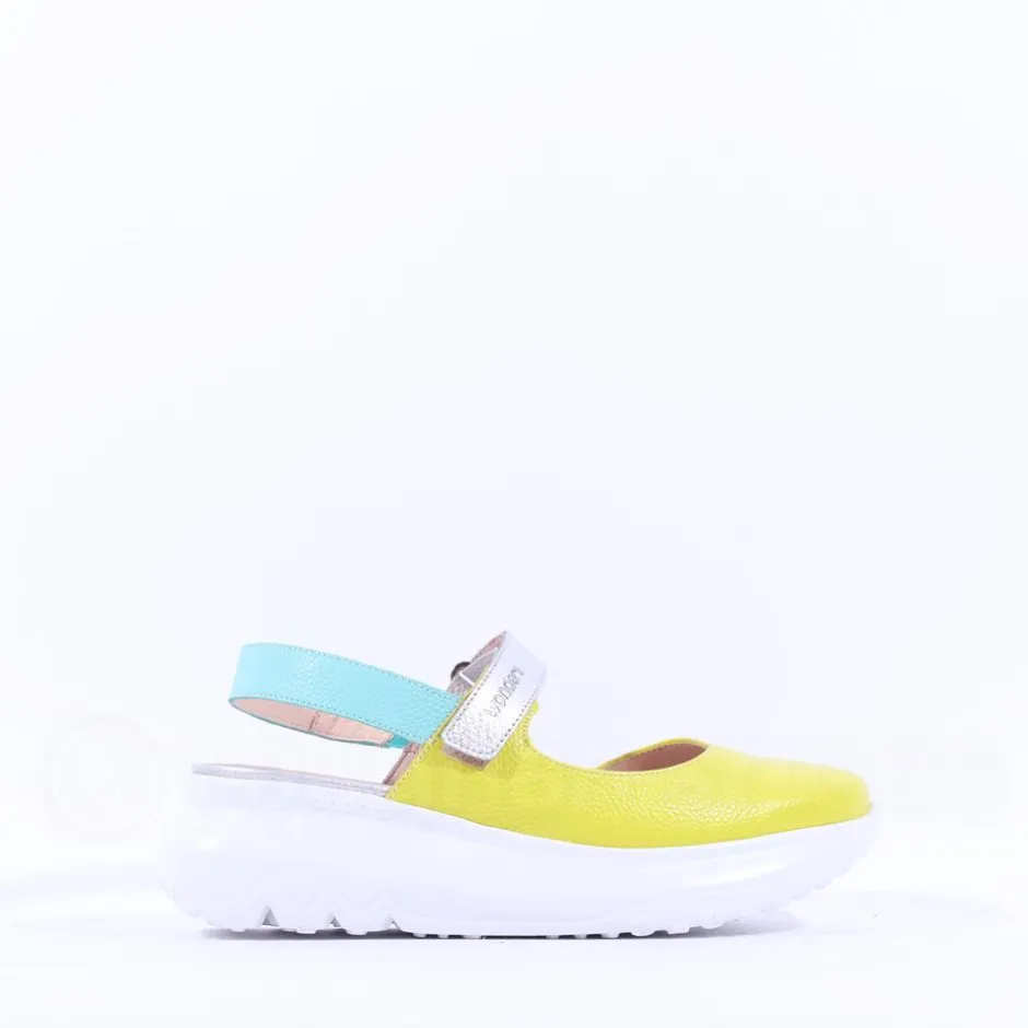 Women Wonders Zaire Velcro Strap Curvy Sandal - Cyber