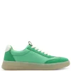 Women Jana Zango Gum Sole Twin Stripe Trainer - Green Combi