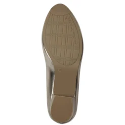 Women Jana Zatoro Block Heel Court Shoe - Champagne