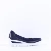 Women Ara Zurich 2.0 Wedge Slip On - Navy Leather
