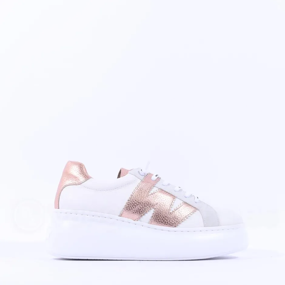 Women Wonders Zurich Curvy Sole W Trainer - White Rose