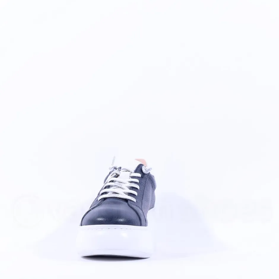 Women Wonders Zurich Curvy Sole W Trainer - Navy Leather